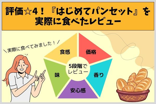 評価☆4！『はじめてパンセット』を実際に食べたレビュー
