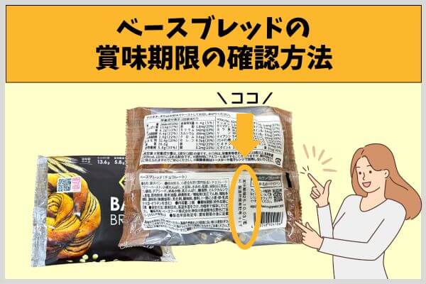 ベースブレッドの賞味期限の確認方法