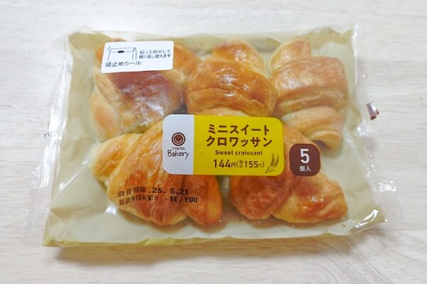 コンビニ　クロワッサン　ミニスイートクロワッサン 5個入