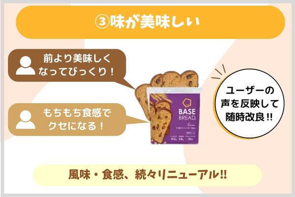 味が美味しい