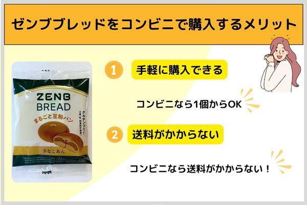 ゼンブブレッドをコンビニで購入するメリット