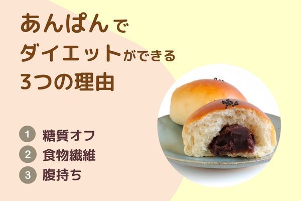 あんぱんでダイエットができる3つの理由