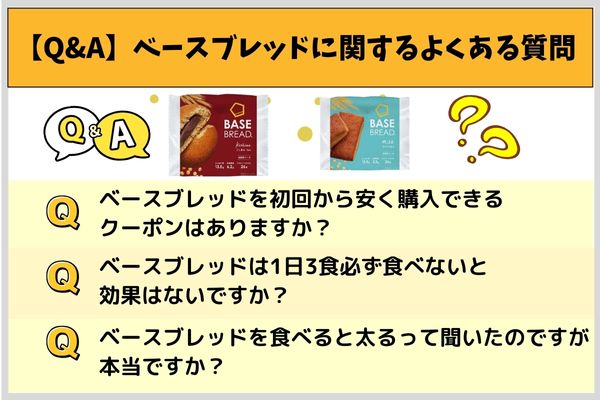 【Q&A】ベースブレッドに関するよくある質問