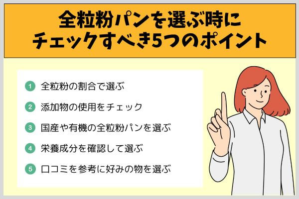 全粒粉パンを選ぶ時にチェックすべき5つのポイント