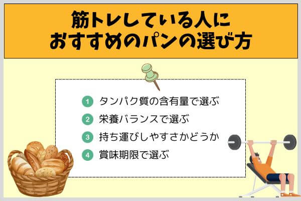 筋トレしている人におすすめのパンの選び方