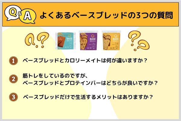【Q&A】よくあるベースブレッドの3つの質問