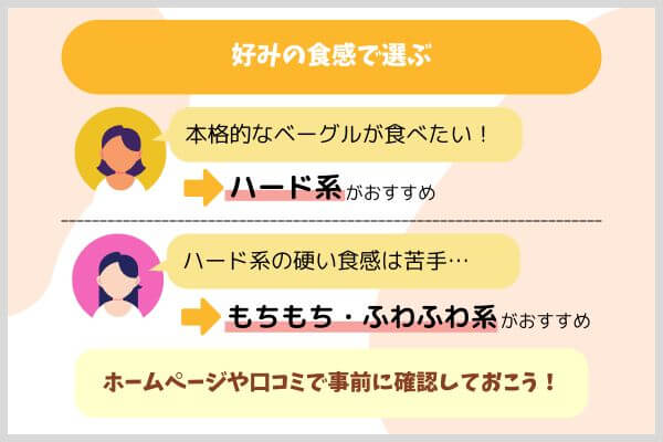 好みの食感で選ぶ