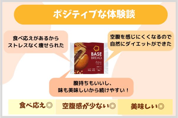 ポジティブな体験談