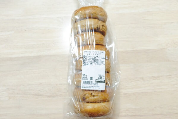 コストコ　シナモンレーズンベーグル