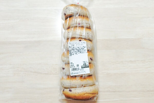 コストコ　クランベリーブルーベリーベーグル